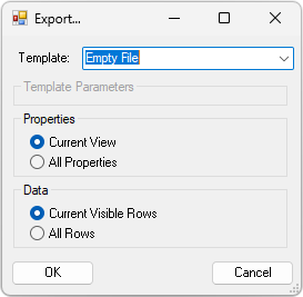 image showing Bommer for SOLIDWORKS export dialog with user selectable options